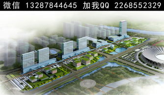 现代工业园工厂规划设计案例效果图与园区管理服务融合解析